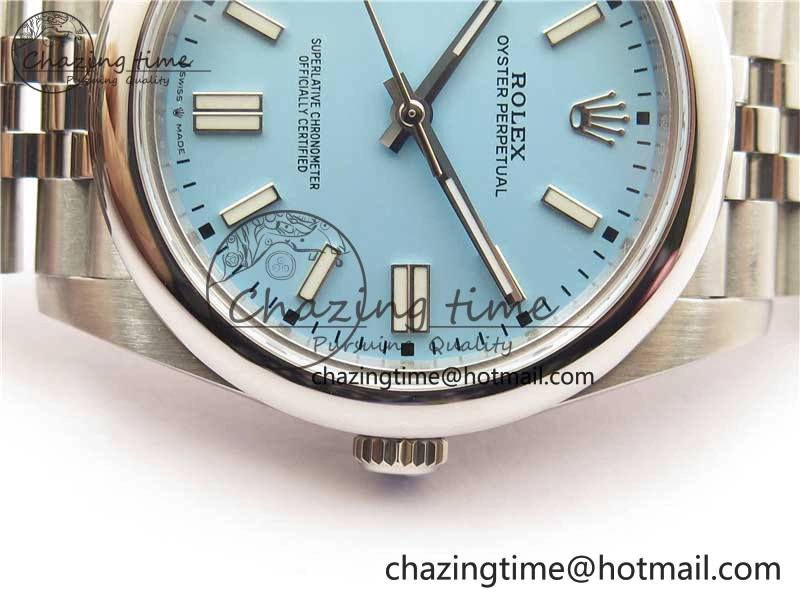 Oyster Perpetual 41mm 124300 BP Maker Best Edition Tiffany Blue Dial on SS Jubilee Bracelet A2813