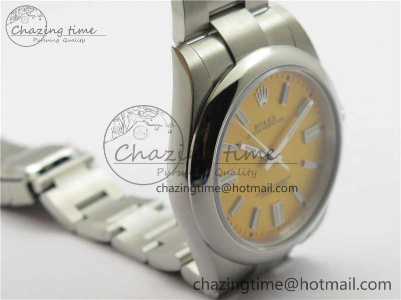 Oyster Perpetual 41mm 124300 BP Maker Best Edition Yellow Dial on SS Bracelet