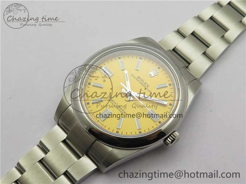 Oyster Perpetual 41mm 124300 BP Maker Best Edition Yellow Dial on SS Bracelet