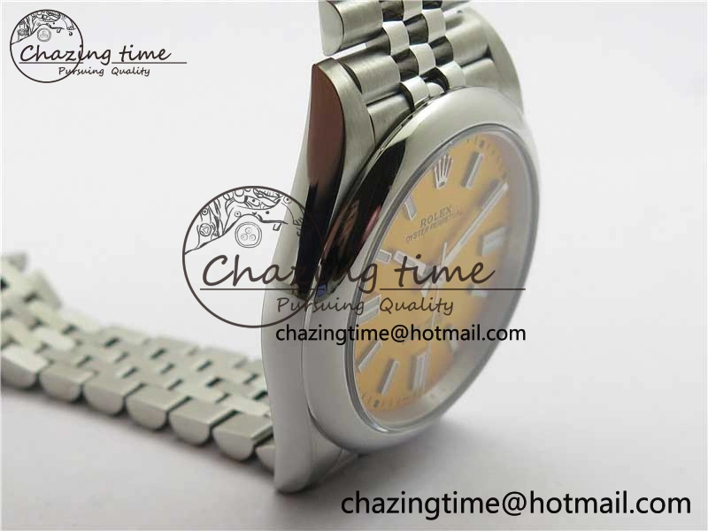 Oyster Perpetual 41mm 124300 BP Maker Best Edition Yellow Dial on SS Jubilee Bracelet A2813