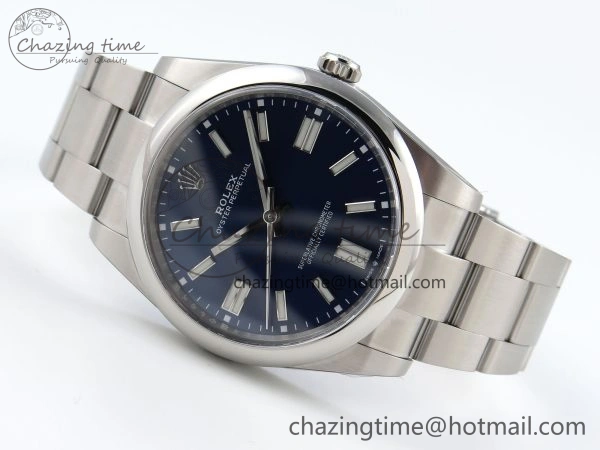 Oyster Perpetual 41mm 124300 Clean 1:1 Best Edition 904L Steel Blue Dial on SS Bracelet VR3230