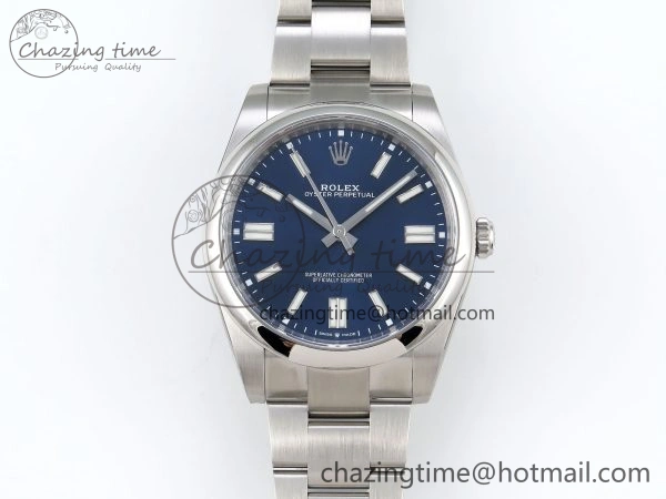 Oyster Perpetual 41mm 124300 Clean 1:1 Best Edition 904L Steel Blue Dial on SS Bracelet VR3230