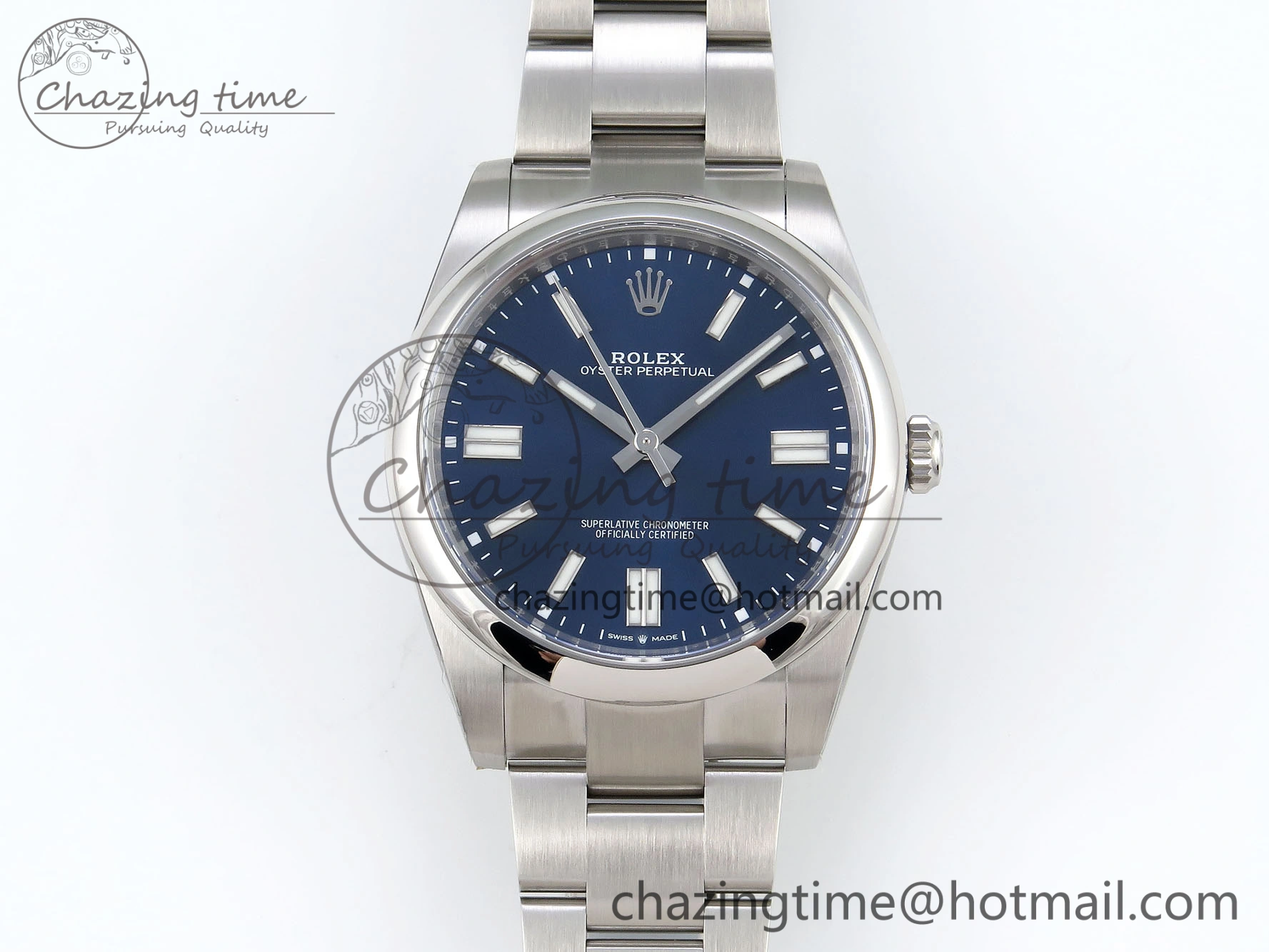 Oyster Perpetual 41mm 124300 Clean 1:1 Best Edition 904L Steel Blue Dial on SS Bracelet VR3230
