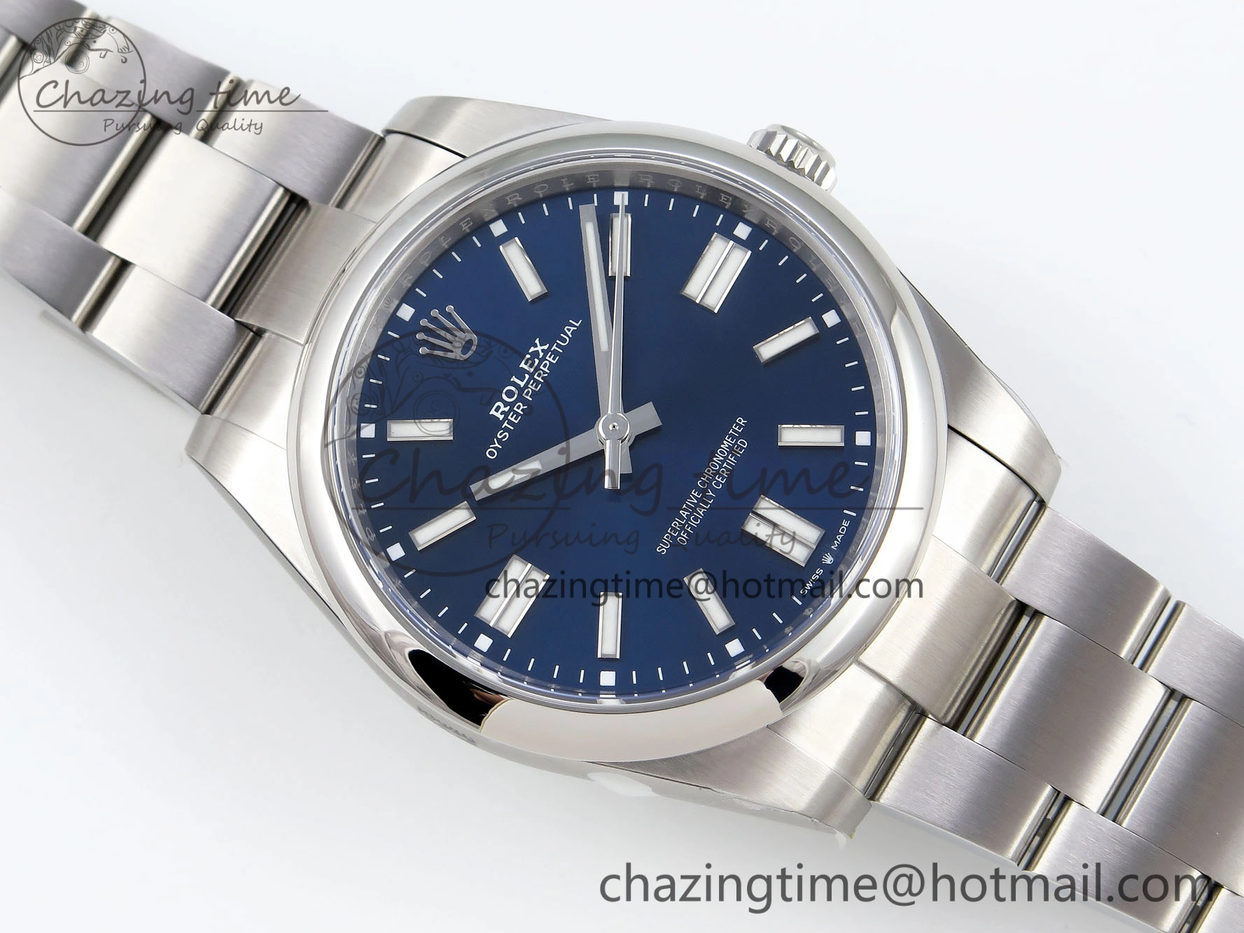 Oyster Perpetual 41mm 124300 Clean 1:1 Best Edition 904L Steel Blue Dial on SS Bracelet VR3230