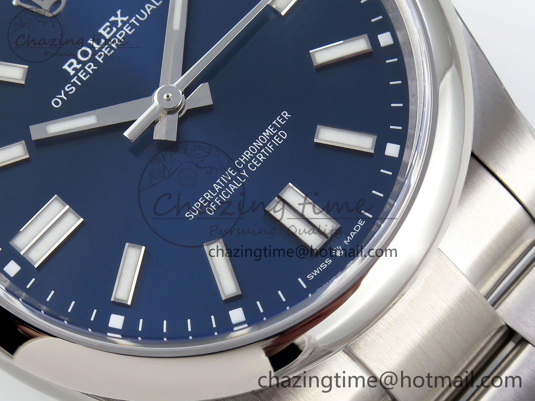 Oyster Perpetual 41mm 124300 Clean 1:1 Best Edition 904L Steel Blue Dial on SS Bracelet VR3230