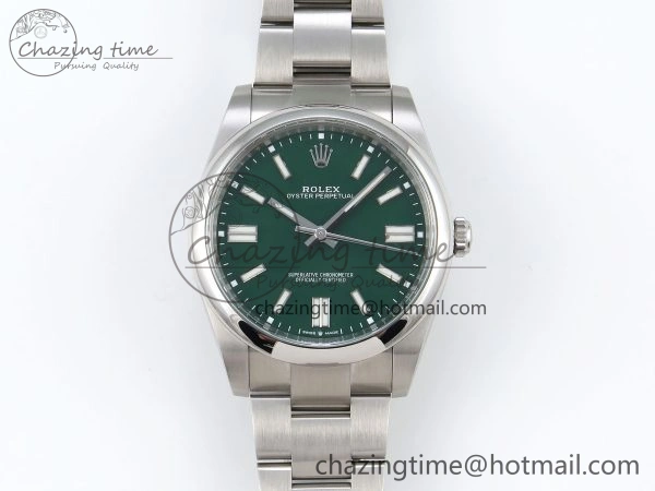 Oyster Perpetual 41mm 124300 Clean 1:1 Best Edition 904L Steel Green Dial on SS Bracelet VR3230