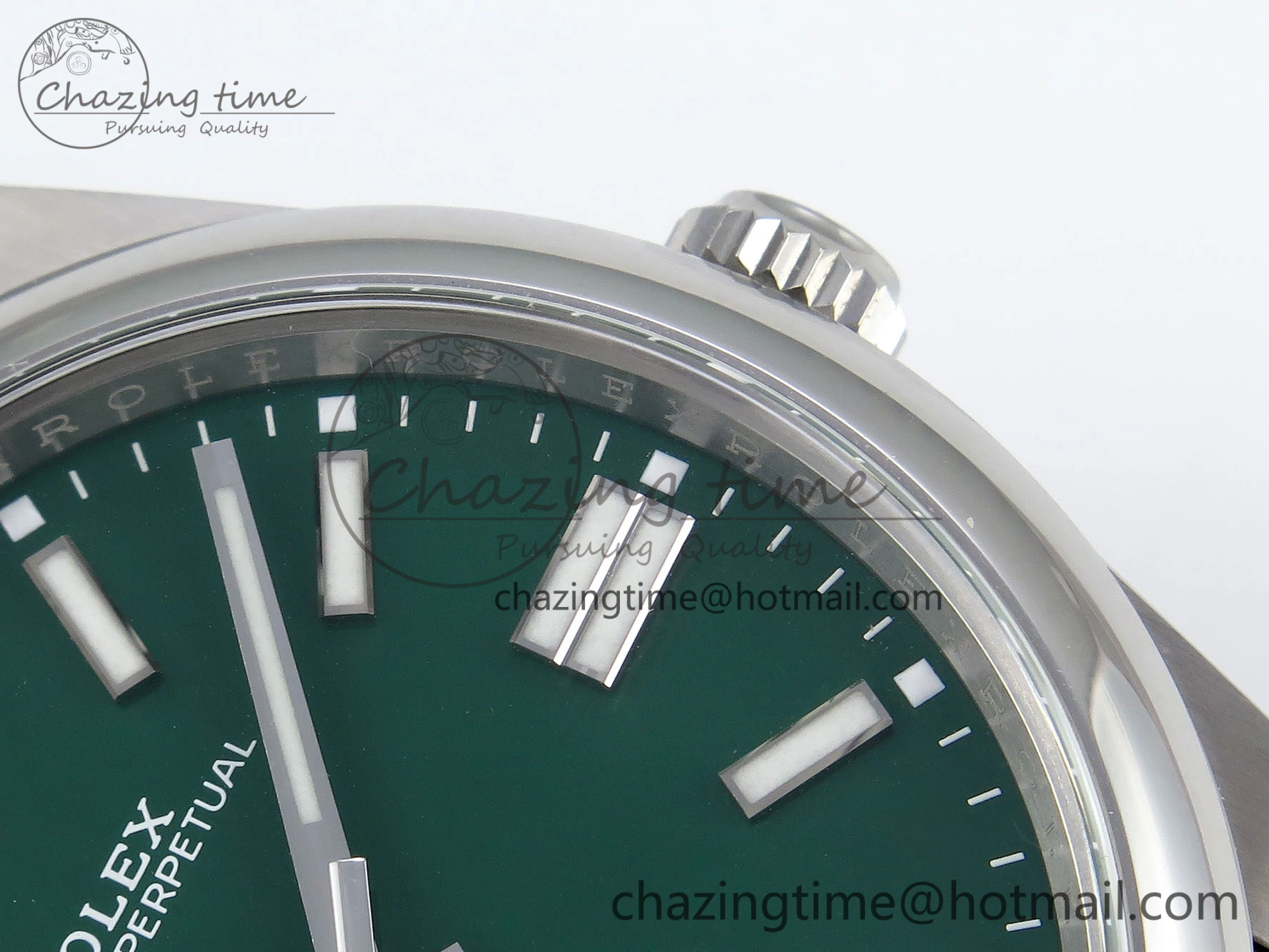 Oyster Perpetual 41mm 124300 Clean 1:1 Best Edition 904L Steel Green Dial on SS Bracelet VR3230