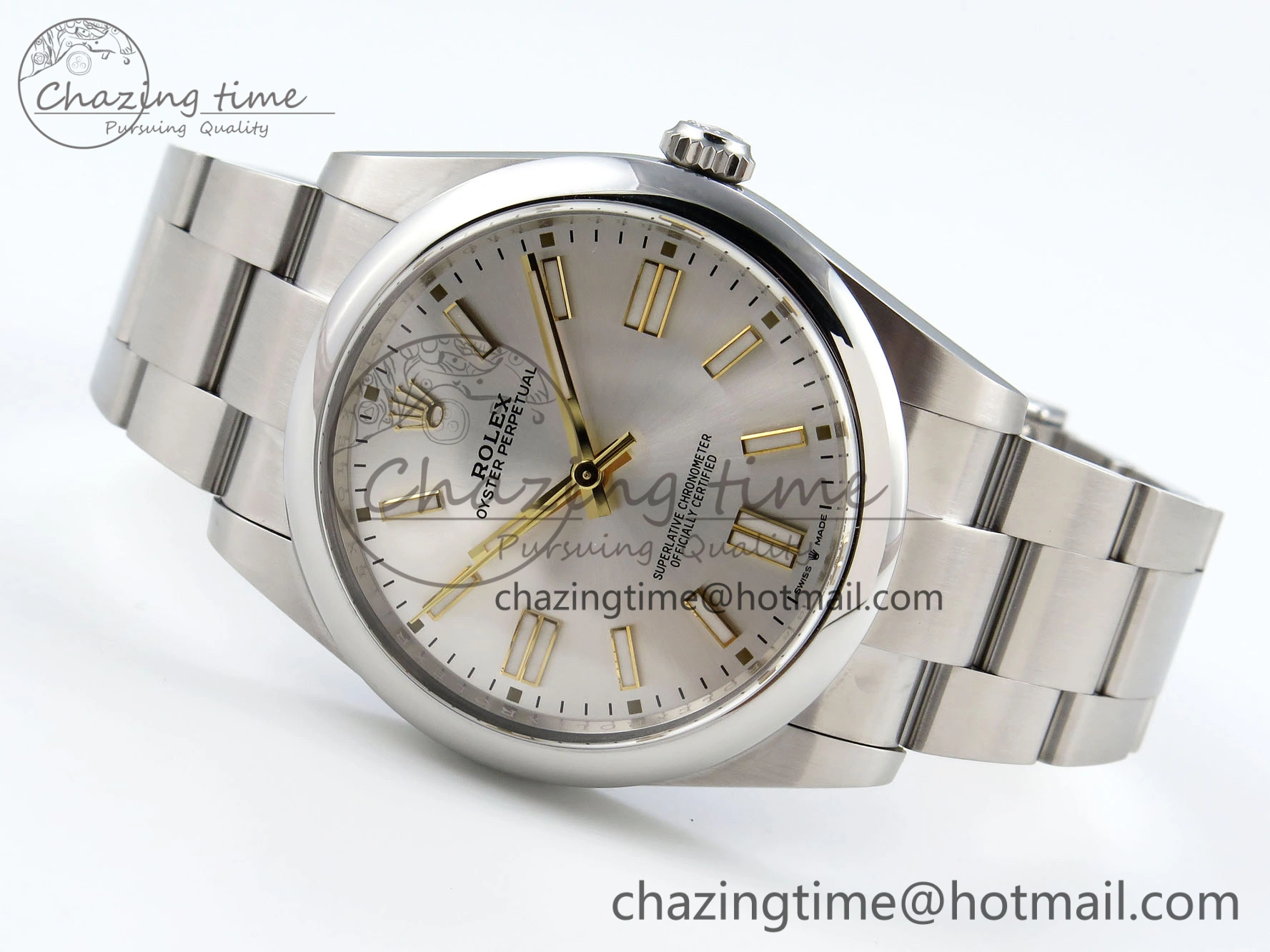 Oyster Perpetual 41mm 124300 Clean 1:1 Best Edition 904L Steel Sliver Dial on SS Bracelet VR3230