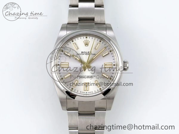 Oyster Perpetual 41mm 124300 Clean 1:1 Best Edition 904L Steel Sliver Dial on SS Bracelet VR3230