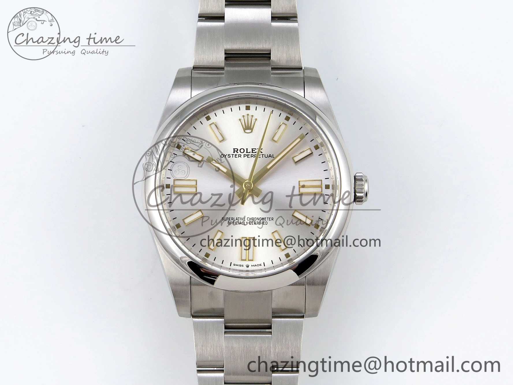 Oyster Perpetual 41mm 124300 Clean 1:1 Best Edition 904L Steel Sliver Dial on SS Bracelet VR3230