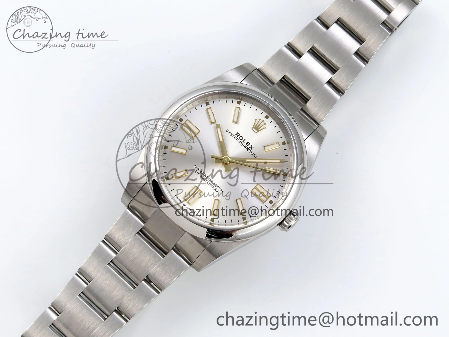 Oyster Perpetual 41mm 124300 Clean 1:1 Best Edition 904L Steel Sliver Dial on SS Bracelet VR3230