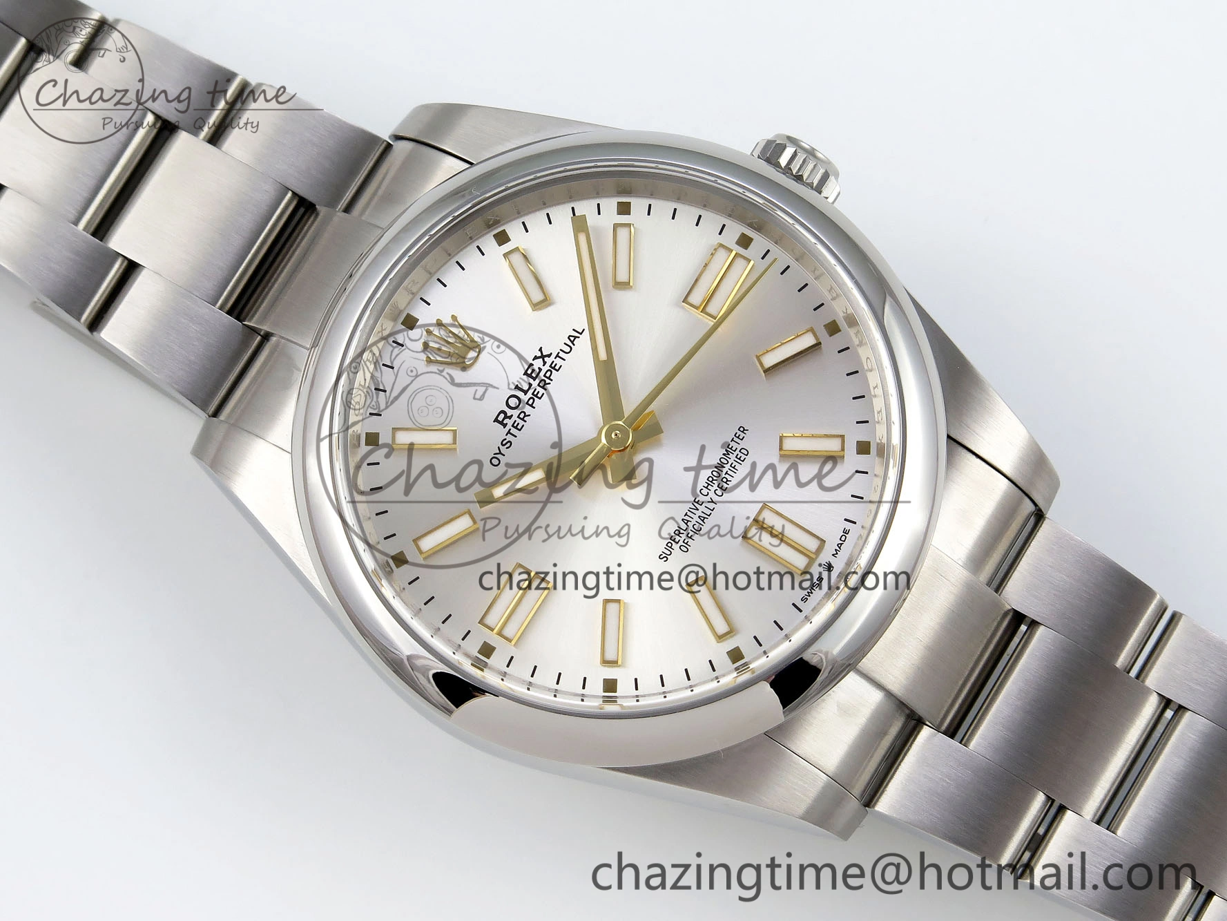 Oyster Perpetual 41mm 124300 Clean 1:1 Best Edition 904L Steel Sliver Dial on SS Bracelet VR3230