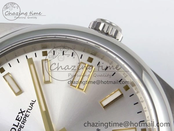 Oyster Perpetual 41mm 124300 Clean 1:1 Best Edition 904L Steel Sliver Dial on SS Bracelet VR3230