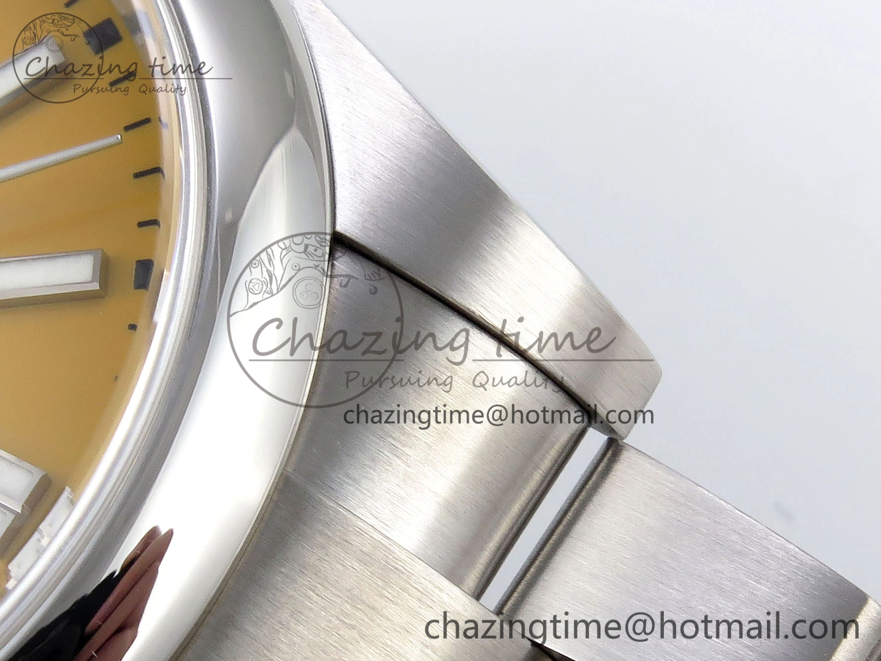 Oyster Perpetual 41mm 124300 Clean 1:1 Best Edition 904L Steel Yellow Dial on SS Bracelet VR3230