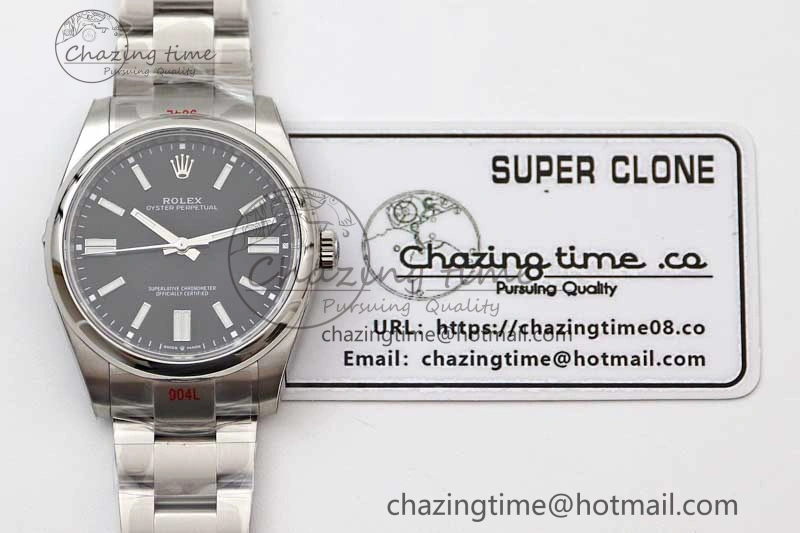 Oyster Perpetual 41mm 124300 EWF 1:1 Best Edition 904L Steel Black Dial on SS Bracelet A2824