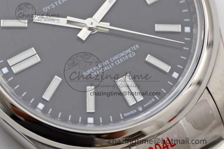Oyster Perpetual 41mm 124300 EWF 1:1 Best Edition 904L Steel Black Dial on SS Bracelet A2824