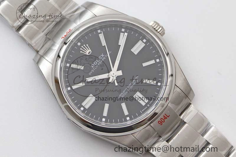 Oyster Perpetual 41mm 124300 EWF 1:1 Best Edition 904L Steel Black Dial on SS Bracelet A2824
