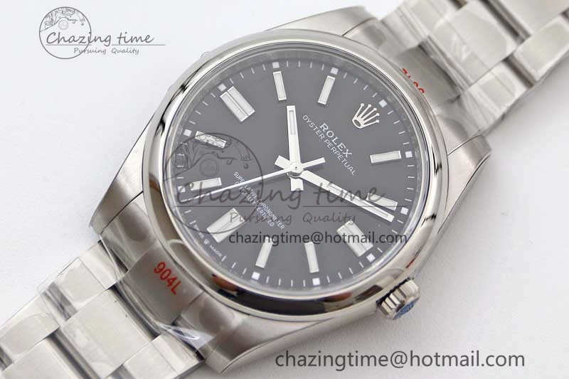 Oyster Perpetual 41mm 124300 EWF 1:1 Best Edition 904L Steel Black Dial on SS Bracelet A2824