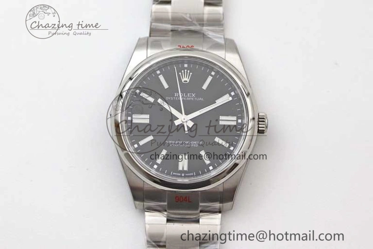 Oyster Perpetual 41mm 124300 EWF 1:1 Best Edition 904L Steel Black Dial on SS Bracelet A2824