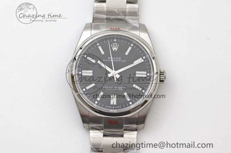 Oyster Perpetual 41mm 124300 EWF 1:1 Best Edition 904L Steel Black Dial on SS Bracelet A2824