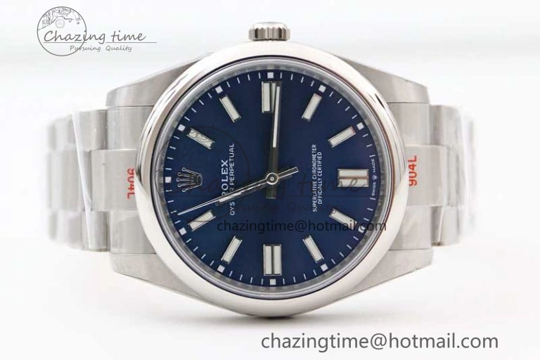 Oyster Perpetual 41mm 124300 EWF 1:1 Best Edition 904L Steel Blue Dial on SS Bracelet A2824