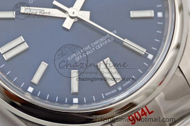Oyster Perpetual 41mm 124300 EWF 1:1 Best Edition 904L Steel Blue Dial on SS Bracelet A2824