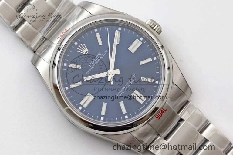 Oyster Perpetual 41mm 124300 EWF 1:1 Best Edition 904L Steel Blue Dial on SS Bracelet A2824