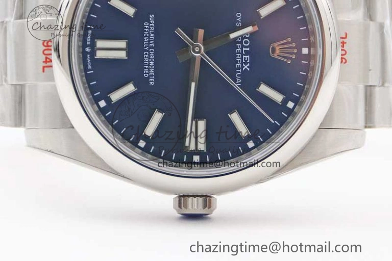 Oyster Perpetual 41mm 124300 EWF 1:1 Best Edition 904L Steel Blue Dial on SS Bracelet A2824