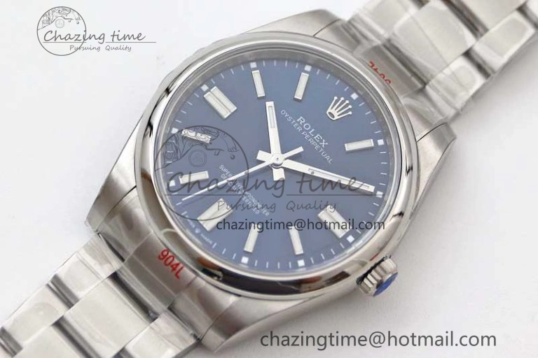 Oyster Perpetual 41mm 124300 EWF 1:1 Best Edition 904L Steel Blue Dial on SS Bracelet A2824