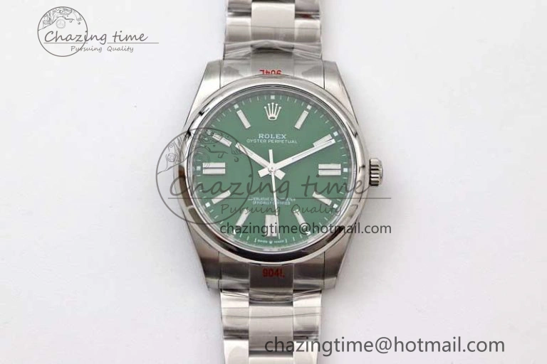 Oyster Perpetual 41mm 124300 EWF 1:1 Best Edition 904L Steel Green Dial on SS Bracelet A2824
