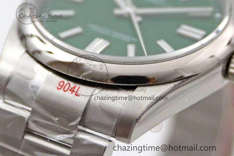 Oyster Perpetual 41mm 124300 EWF 1:1 Best Edition 904L Steel Green Dial on SS Bracelet A2824