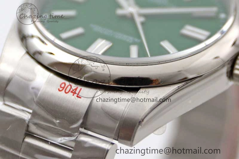 Oyster Perpetual 41mm 124300 EWF 1:1 Best Edition 904L Steel Green Dial on SS Bracelet A2824
