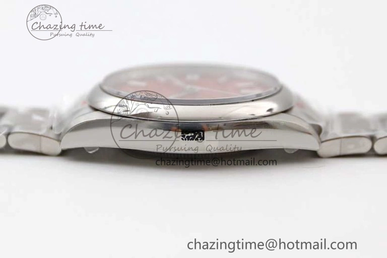 Oyster Perpetual 41mm 124300 EWF 1:1 Best Edition 904L Steel Red Dial on SS Bracelet A2824