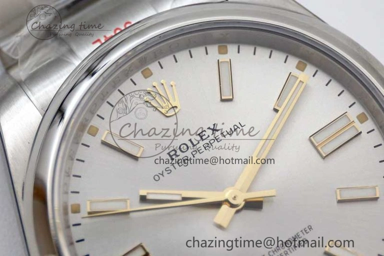 Oyster Perpetual 41mm 124300 EWF 1:1 Best Edition 904L Steel Silver Dial on SS Bracelet A2824