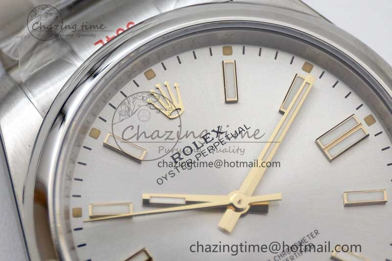 Oyster Perpetual 41mm 124300 EWF 1:1 Best Edition 904L Steel Silver Dial on SS Bracelet A2824