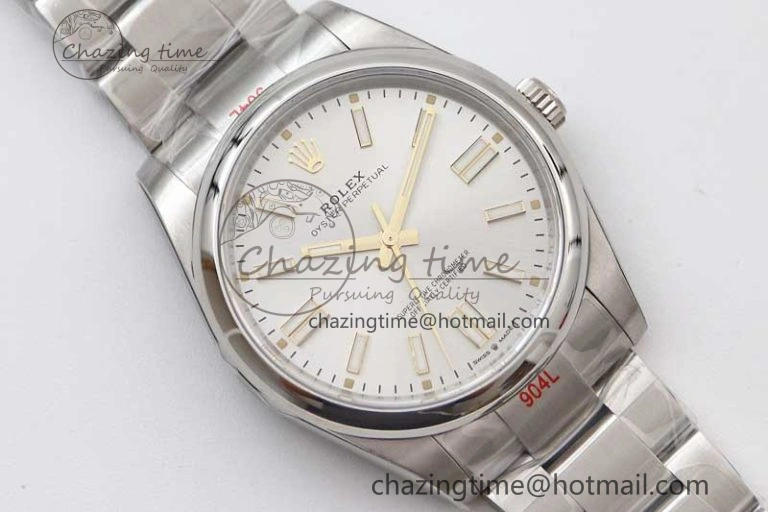 Oyster Perpetual 41mm 124300 EWF 1:1 Best Edition 904L Steel Silver Dial on SS Bracelet A2824