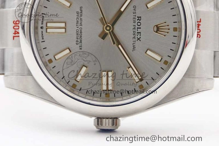 Oyster Perpetual 41mm 124300 EWF 1:1 Best Edition 904L Steel Silver Dial on SS Bracelet A2824