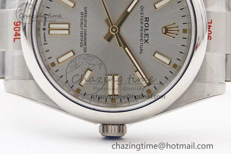 Oyster Perpetual 41mm 124300 EWF 1:1 Best Edition 904L Steel Silver Dial on SS Bracelet A2824