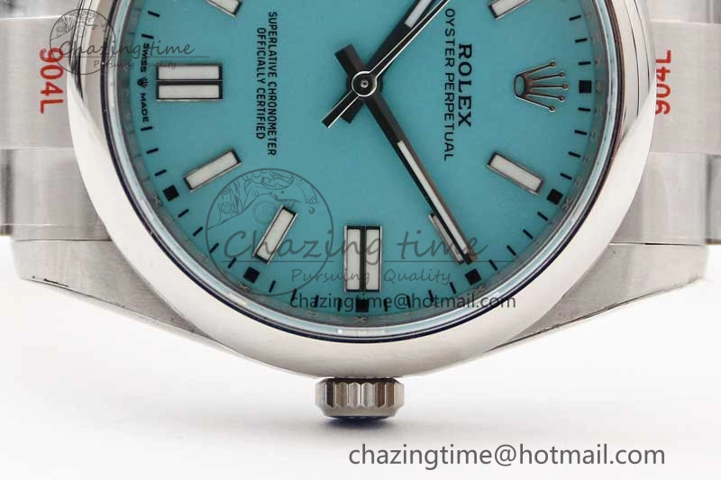 Oyster Perpetual 41mm 124300 EWF 1:1 Best Edition 904L Steel Tiffany Blue Dial on SS Bracelet A2824