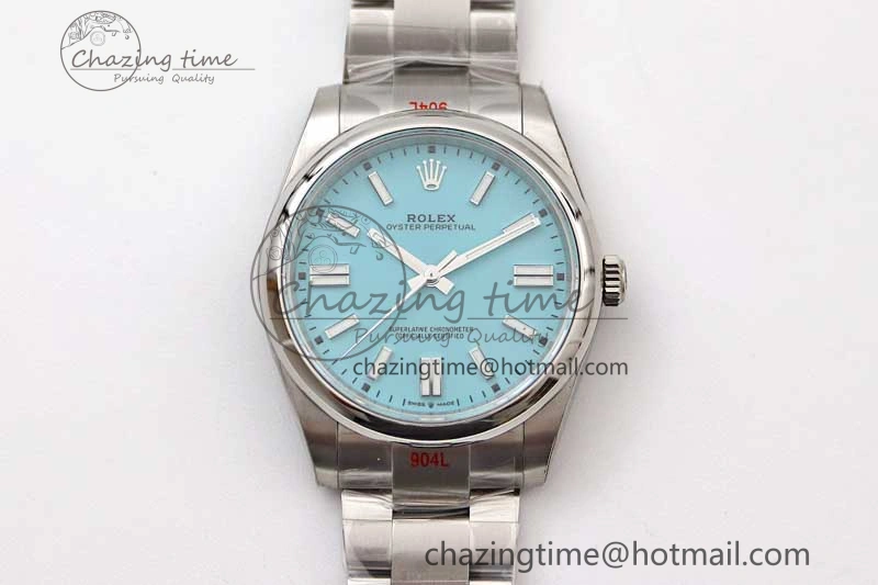 Oyster Perpetual 41mm 124300 EWF 1:1 Best Edition 904L Steel Tiffany Blue Dial on SS Bracelet A2824