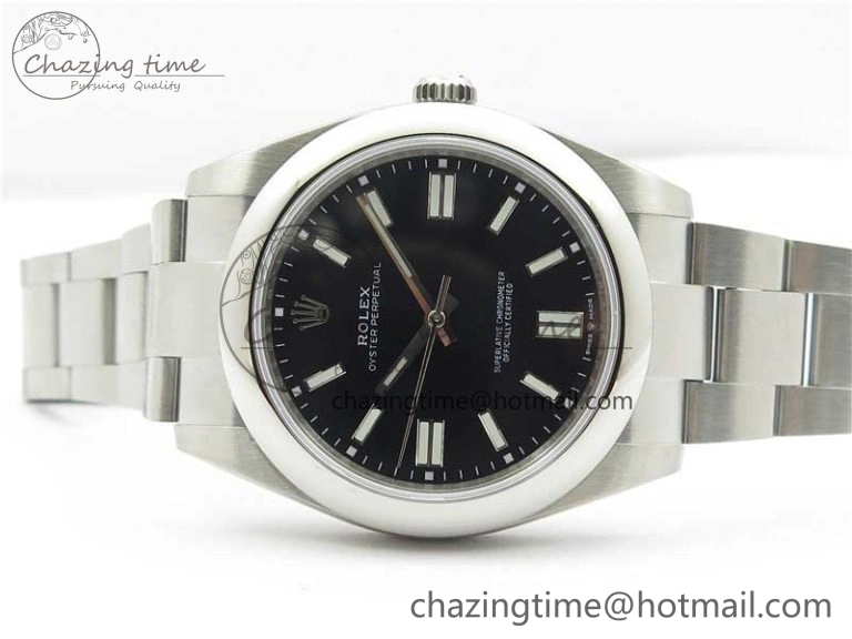Oyster Perpetual 41mm 124300 EWF Best Edition Black Dial on SS Bracelet A3230