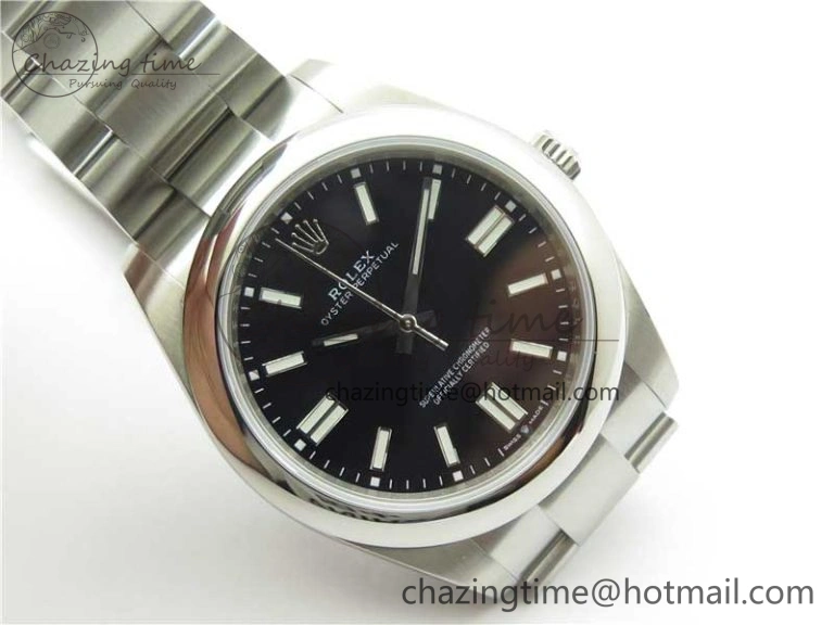 Oyster Perpetual 41mm 124300 EWF Best Edition Black Dial on SS Bracelet A3230