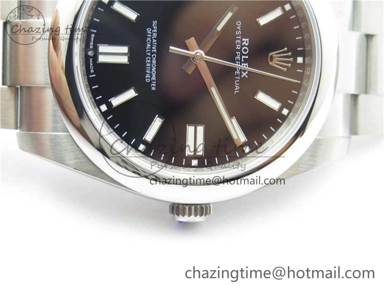 Oyster Perpetual 41mm 124300 EWF Best Edition Black Dial on SS Bracelet A3230