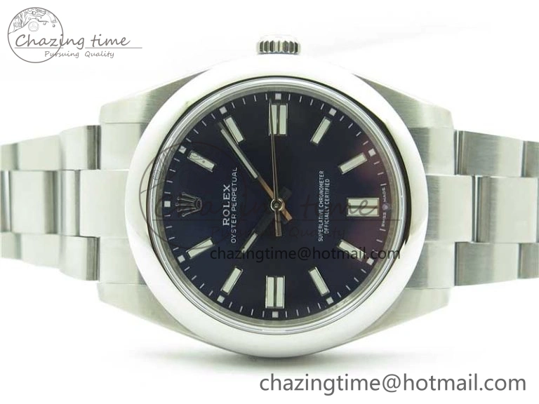 Oyster Perpetual 41mm 124300 EWF Best Edition Deep Blue Dial on SS Bracelet A3230