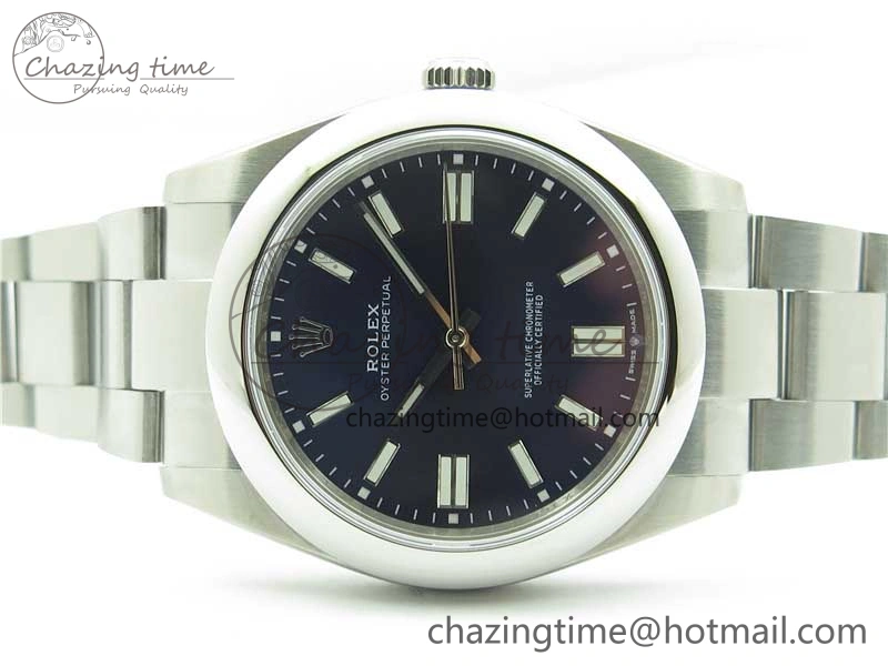 Oyster Perpetual 41mm 124300 EWF Best Edition Deep Blue Dial on SS Bracelet A3230
