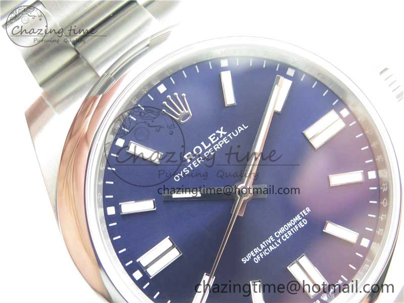 Oyster Perpetual 41mm 124300 EWF Best Edition Deep Blue Dial on SS Bracelet A3230