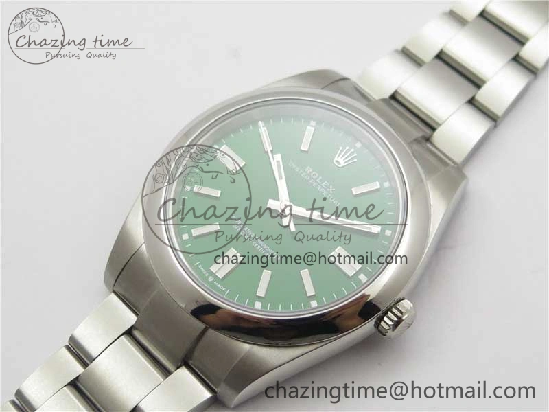 Oyster Perpetual 41mm 124300 EWF Best Edition Green Dial on SS Bracelet A3230