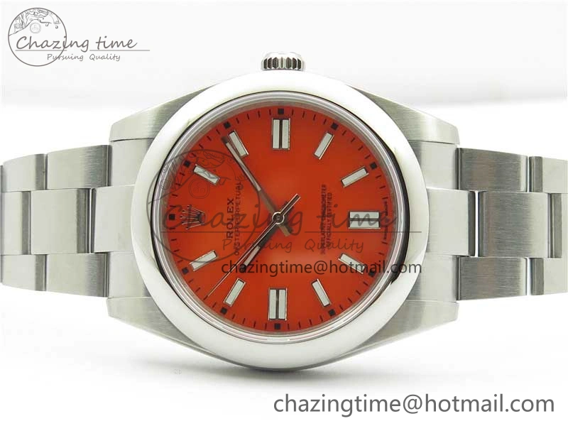 Oyster Perpetual 41mm 124300 EWF Best Edition Red Dial on SS Bracelet A3230
