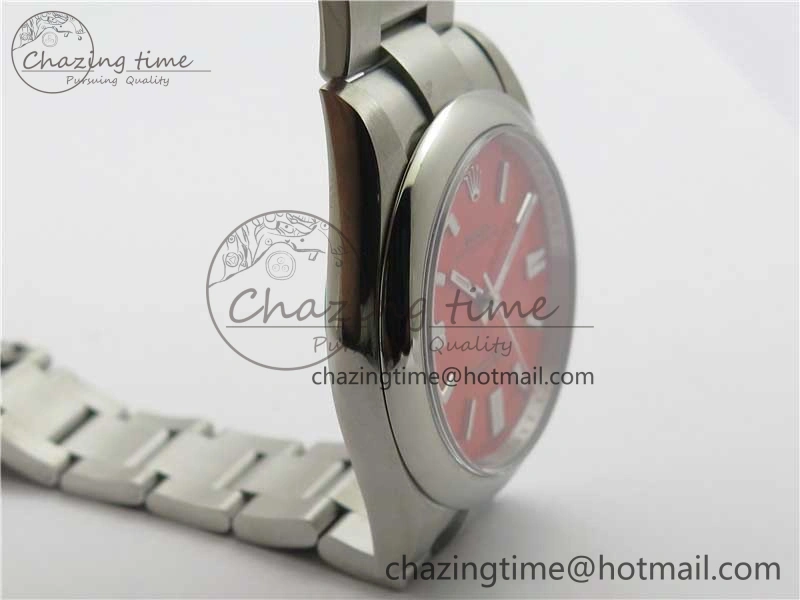 Oyster Perpetual 41mm 124300 EWF Best Edition Red Dial on SS Bracelet A3230