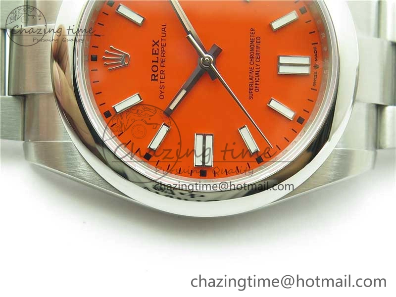 Oyster Perpetual 41mm 124300 EWF Best Edition Red Dial on SS Bracelet A3230